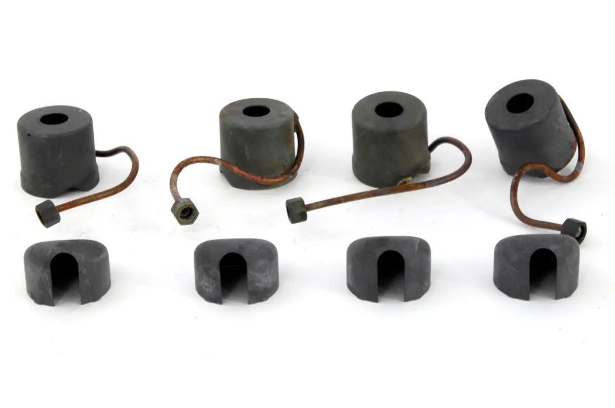 V-Twin Lower Valve Spring Cup Set for 1936-1937 Harley Davidson EL Models – Parkerized Finish by V-Twin