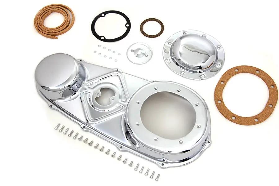 V-Twin Chrome Outer Primary Cover Kit for Harley Davidson FL Models by V-Twin