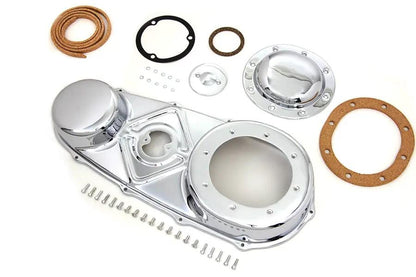 V-Twin Chrome Outer Primary Cover Kit for Harley Davidson FL Models by V-Twin