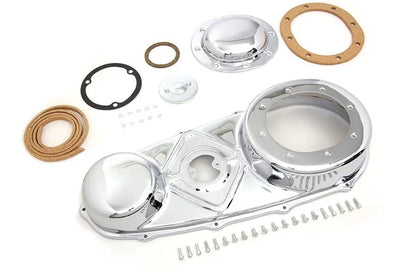 V-Twin Chrome Outer Primary Cover Kit for Harley Davidson FL Models by V-Twin