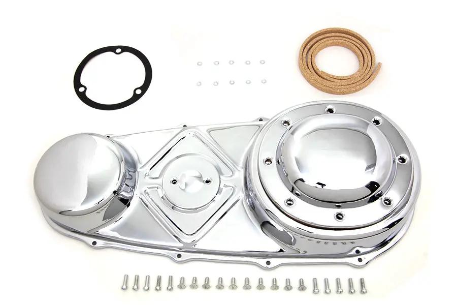 V-Twin Chrome Outer Primary Cover Kit for Harley Davidson FL Models by V-Twin