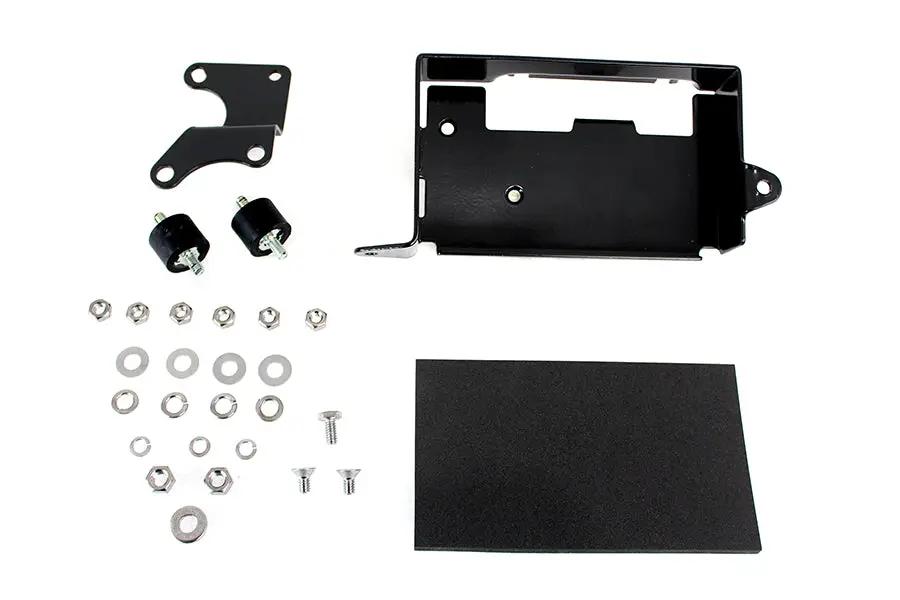 V-Twin Battery Carrier Kit Black for Harley Davidson Fx Models (Part #19407B) by V-Twin