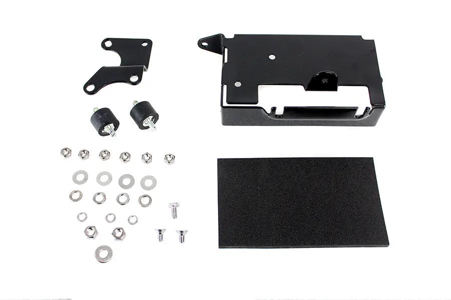 V-Twin Battery Carrier Kit Black for Harley Davidson Fx Models (Part #19407B) by V-Twin