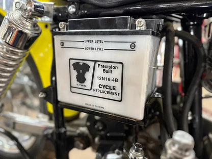V-Twin Battery Carrier Kit Black for Harley Davidson Fx Models (Part #19407B) by V-Twin