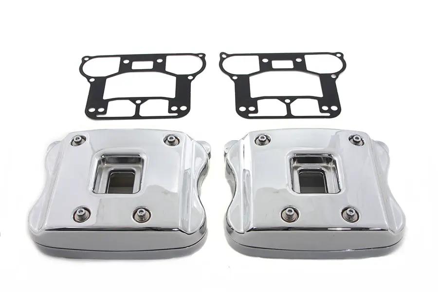 V-Twin Chrome Rocker Box Cover Set for Harley Davidson XLS 2007-2016 by V-Twin