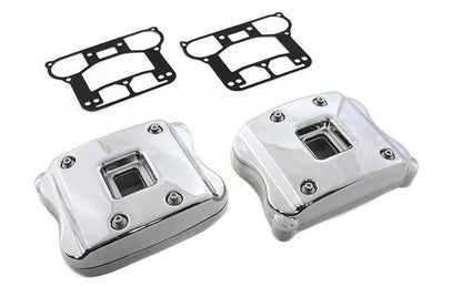 V-Twin Chrome Rocker Box Cover Set for Harley Davidson XLS 2007-2016 by V-Twin