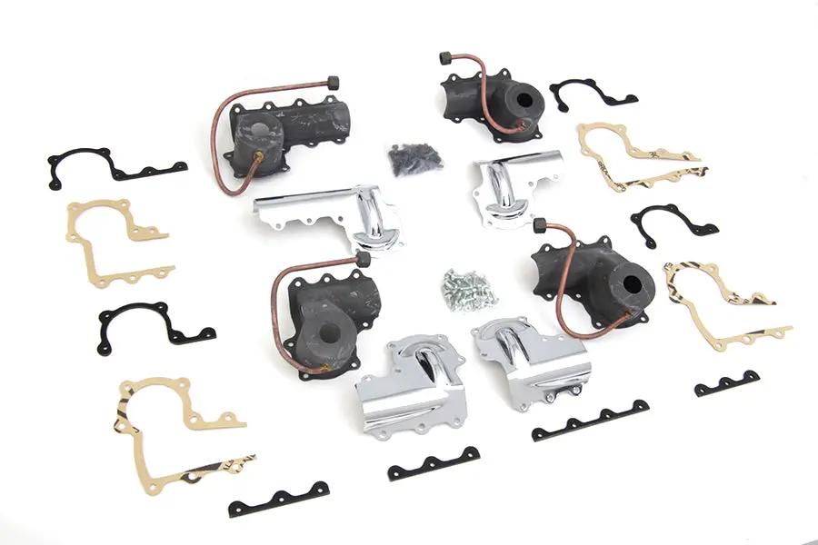 V-Twin Lower Valve Spring Cup Set Parkerized for Harley Davidson Knucklehead Models by V-Twin