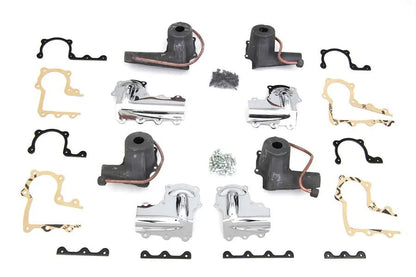 V-Twin Lower Valve Spring Cup Set Parkerized for Harley Davidson Knucklehead Models by V-Twin