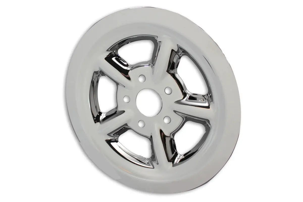 V-Twin Rear Pulley Cover 68 Tooth Chrome for Harley Davidson XL Models by V-Twin
