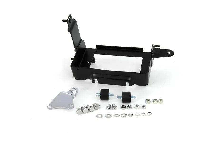 V-Twin Black Battery Carrier Kit for Harley Davidson FLH (Parts #74670B) by V-Twin