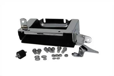 V-Twin Chrome Battery Carrier Kit for Harley Davidson FLH (Part #02754) by V-Twin