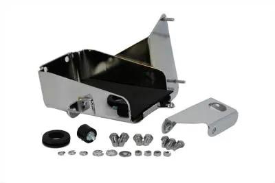 V-Twin XLH Battery Carrier Kit Chrome – Compatible with 1967-1976 Harley Davidson XLH Models by V-Twin