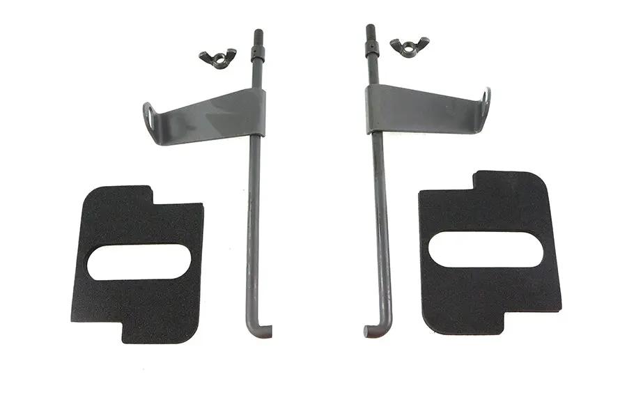 V-Twin Parkerized Battery Rod Set with Flag and Pads for Harley Davidson EL (1936-1945) by V-Twin