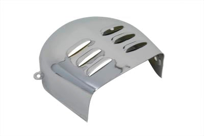 V-Twin Chrome Horn Cover with Louvers for Harley Davidson FX and XL Models