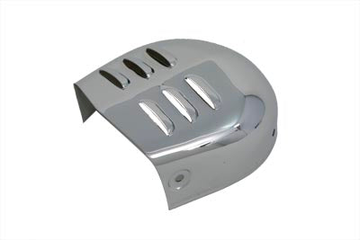 V-Twin Chrome Horn Cover with Louvers for Harley Davidson FX and XL Models