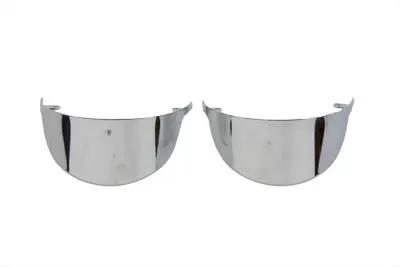 V-Twin Chrome Front Turn Signal Visor Set for Harley Davidson FLT (1986-1995) by V-Twin
