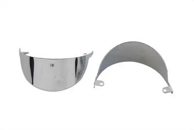 V-Twin Chrome Front Turn Signal Visor Set for Harley Davidson FLT (1986-1995) by V-Twin