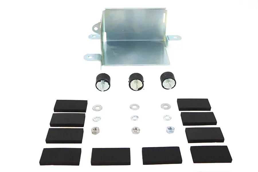 V-Twin Battery Carrier Kit Zinc for Harley Davidson XLCH (1970-1978) by V-Twin