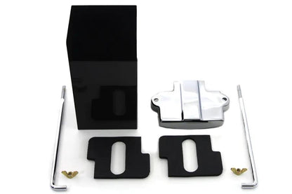 V-Twin Battery Extension Box Kit - 8-3/16 Inch Height for Wrap Around Oil Tanks by V-Twin