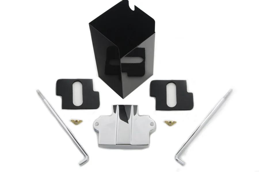 V-Twin Battery Extension Box Kit - 8-3/16 Inch Height for Wrap Around Oil Tanks by V-Twin