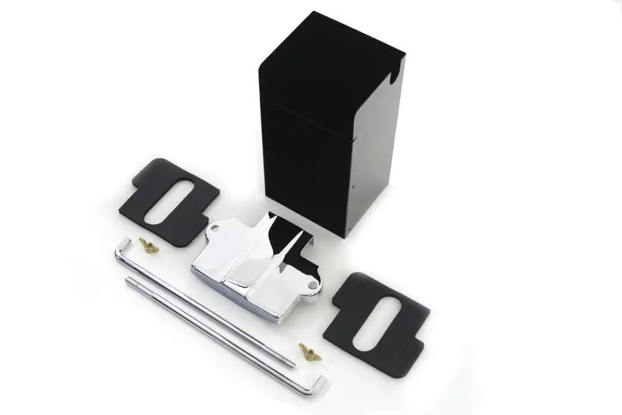 V-Twin Battery Extension Box Kit - 8-3/16 Inch Height for Wrap Around Oil Tanks by V-Twin