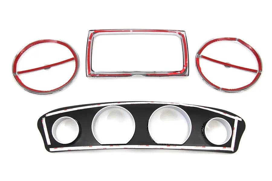 American Dresser Inner Fairing Trim Kit Chrome for Harley Davidson FLHT - Part 78160 by American Dresser