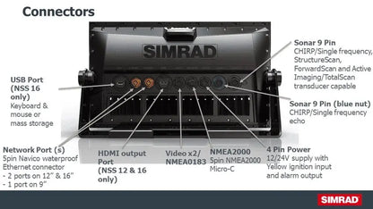 Simrad NSS9 evo3s Combo MFD With C-Map US Enhanced Map