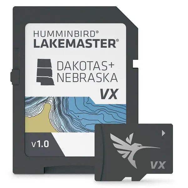 Humminbird Lakemaster VX Dakotas and Nebraska microSD Card - Advanced Lake Mapping for Humminbird Fish Finders
