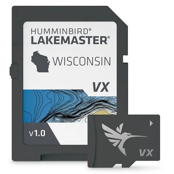 Humminbird Lakemaster VX Wisconsin microSD Card for Enhanced Lake Navigation