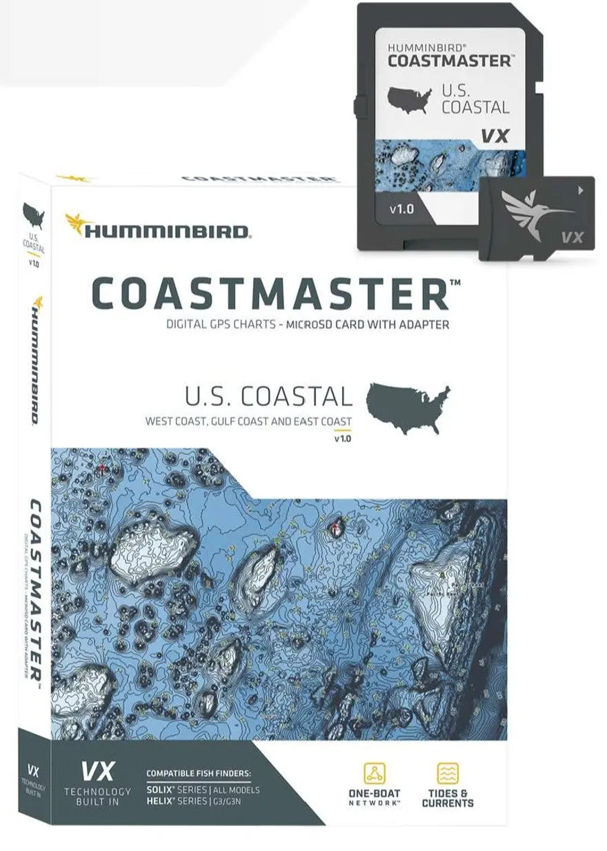 Humminbird CoastMaster US Coastal Chart V1 with VX Technology and Customizable Features