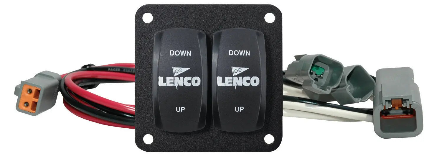 Lenco Marine Double Rocker Switch Kit for 12V and 24V Systems - Part 10222-211D