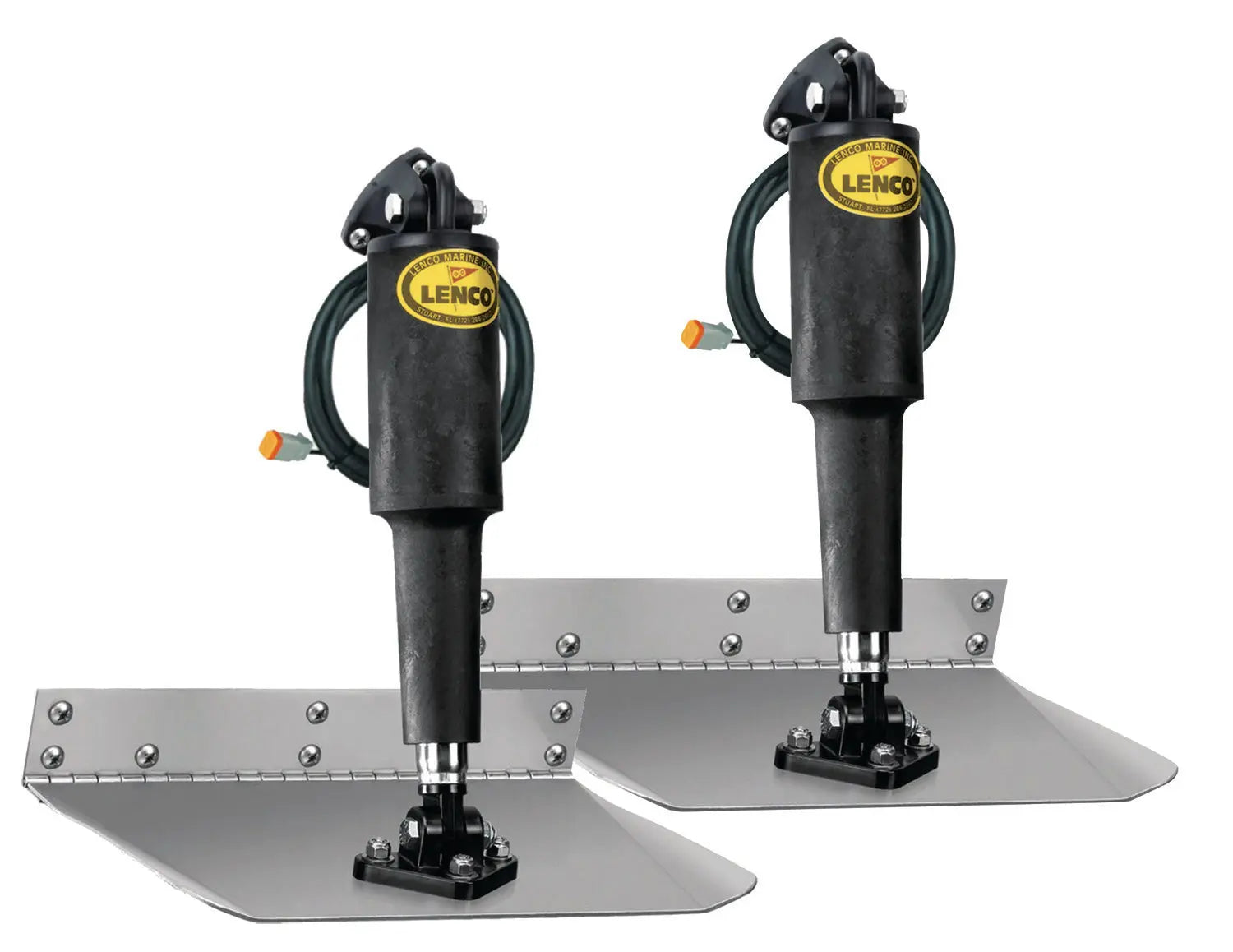 Lenco Marine 15000-101 9 x 9 Inch Standard Mount Trim Tab Kit for Boats 14-18 ft, 12V DC with Switch Required