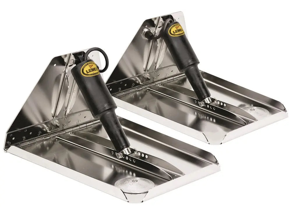 Lenco 16inx12in Heavy Duty Trim Tab Kit 12v Requires Switch