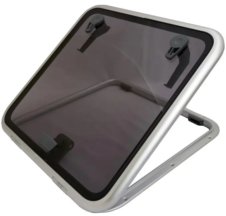 Lewmar Size 60 Low Profile Hatch Flange Base with Smoke Grey Acrylic Window