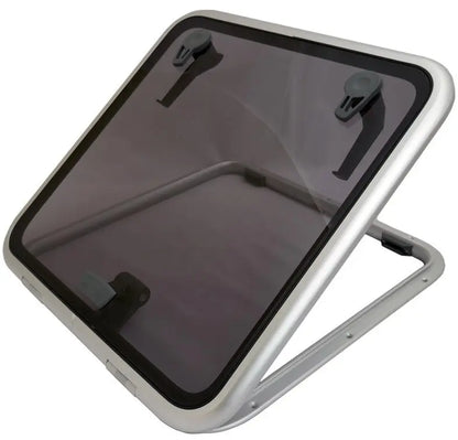 Lewmar Size 60 Low Profile Hatch Flange Base with Smoke Grey Acrylic Window