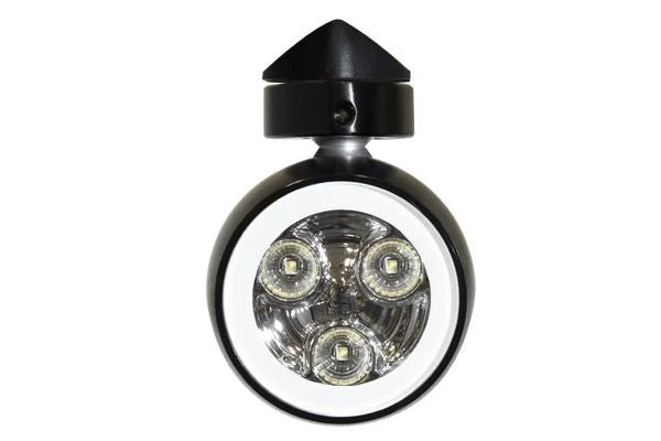 Lumitec Octane Tower/Spreader White LED Black Finish 12/24v