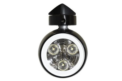 Lumitec Octane Tower/Spreader White LED Black Finish 12/24v