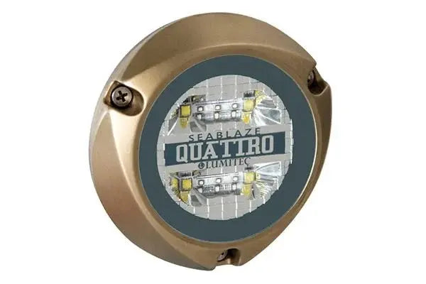 Lumitec Quattro Spectrum RGBW LED Surface Mount Bronze Hosuing 12/24v