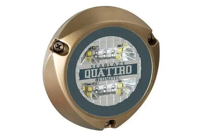 Lumitec Quattro Dual Color Blue/White Surface Mount Bronze Housing 12/24VDC