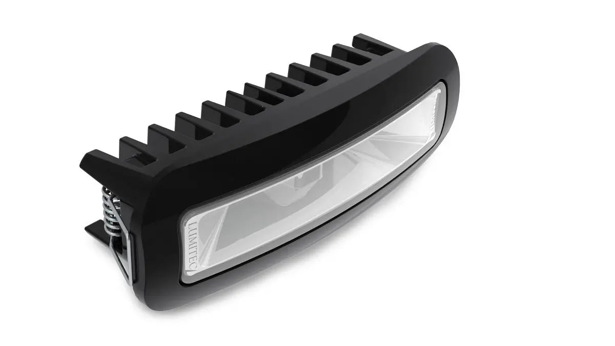 Lumitec Capri3 Flood Light White/Red LEDfts Dimmable Flush Mount Black 12/24v