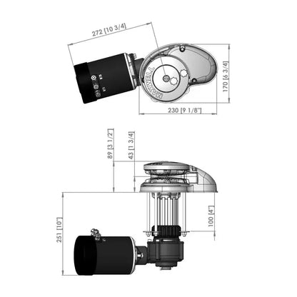 Maxwell RC10-10  Vertical 12v Windlass for 3/8in Chain & 5/8in Line