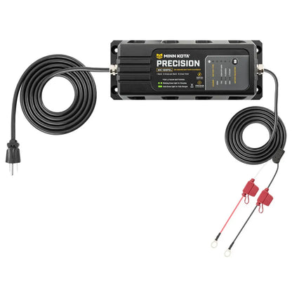 Minn Kota MK106PCL Precision Charger 1 Bank 6 Amps - On-Board Waterproof Battery Charger for 12V Lithium, AGM, and Flooded Lead Acid Batteries