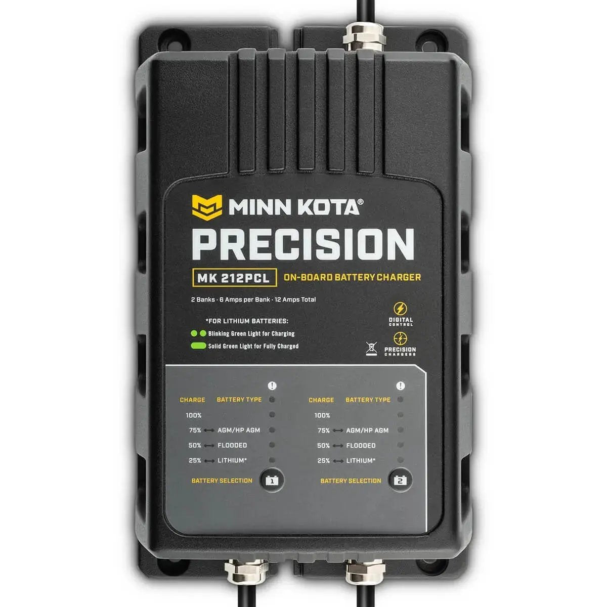 Minn Kota MK212PCL Precision Charger 2 Bank 6 Amps by Minn Kota