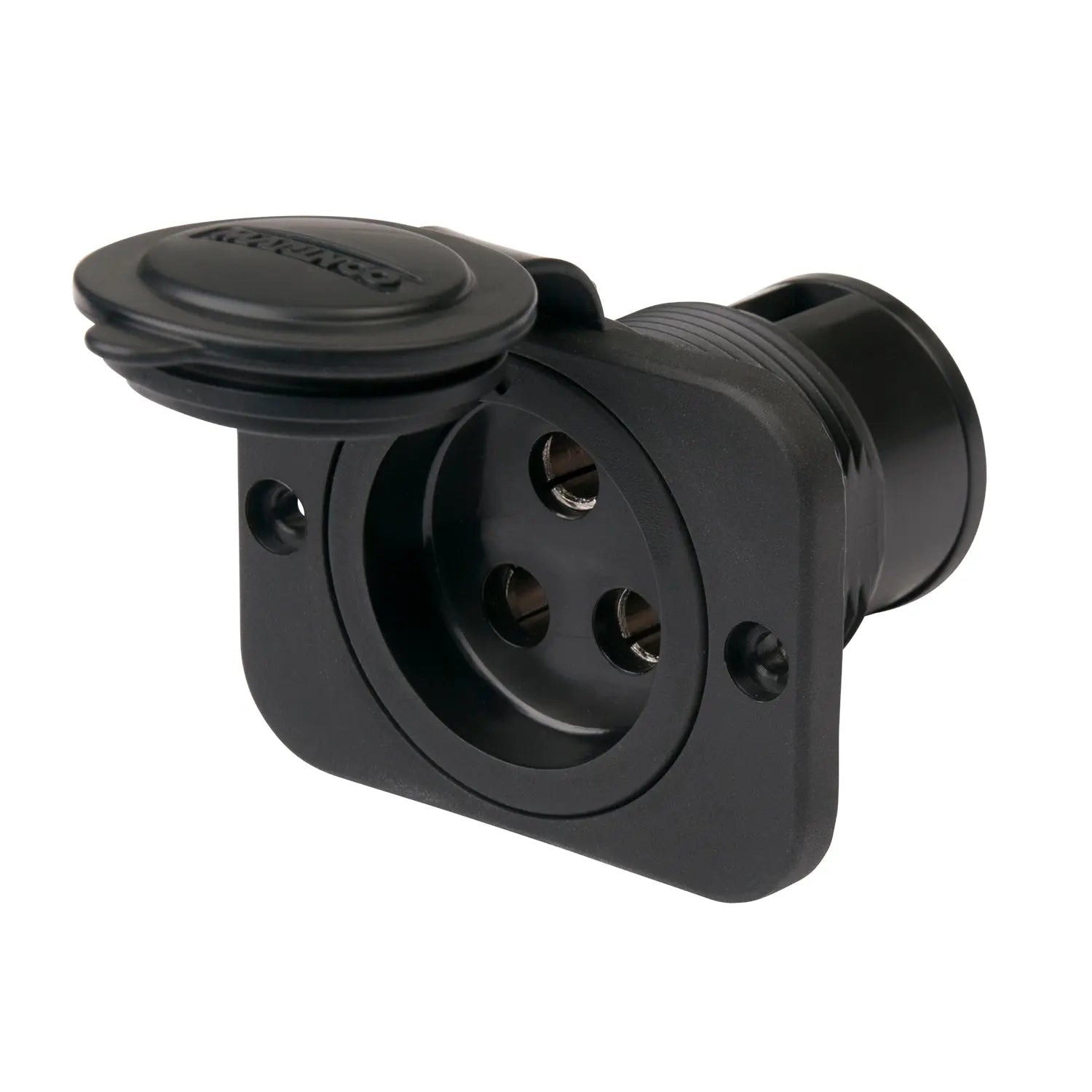 Marinco 12VBRS3 70A 3-Wire Trolling Motor Receptacle - Waterproof Marine Power Connection