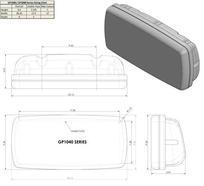 NavPod GP1040-13 SystemPod for Simrad NSS9 evo2 and B&G Zeus2 – Marine Electronics Mounting Solution