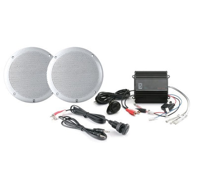 PolyPlanar MP3-KIT-A Marine Waterproof Amplifier and Speaker Kit for Small Watercraft