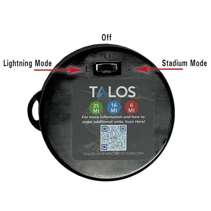 Talos SFD-300-HG Compact Lightning Detector with Stadium Mode and Weather-Grade Technology