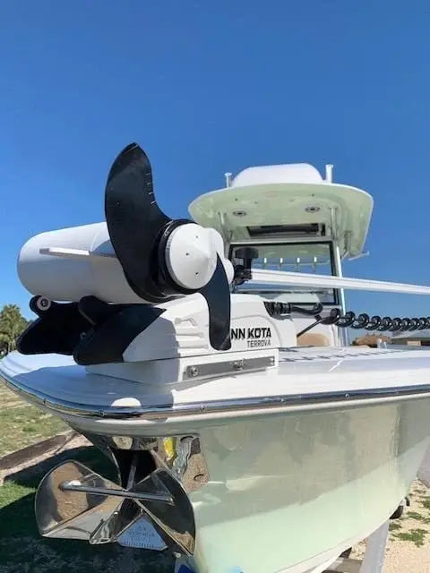 T.H. Marine G-Force Eliminator White Prop Nut for Minn Kota 80, 101, 112 – Enhances Trolling Motor Performance and Stability