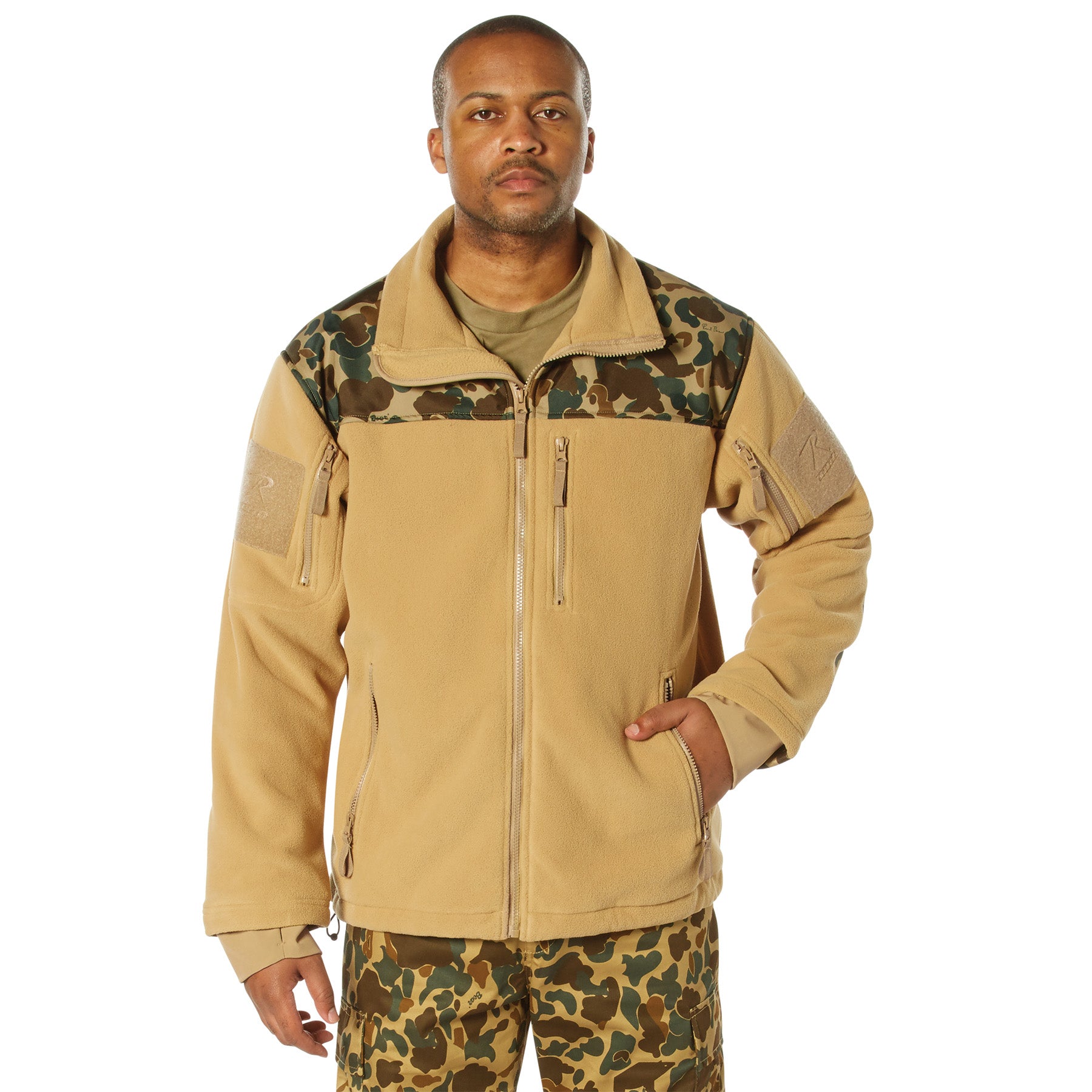 Rothco x Bear Archery Fred Bear Camo Spec Ops Tactical Fleece Jacket Size 2XL