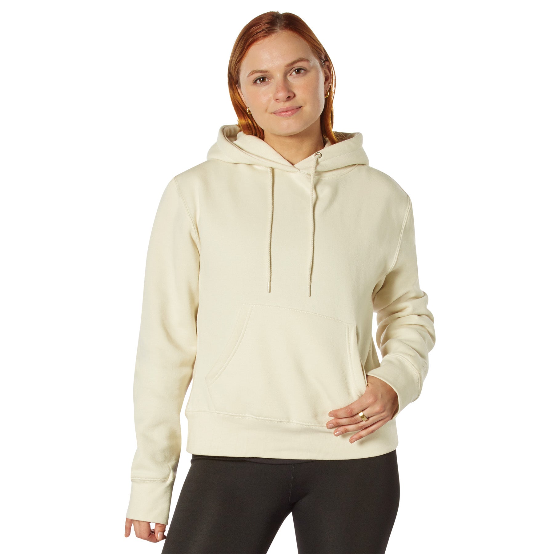 Rothco Women's Every Day Hoodie in Cream, Size Medium